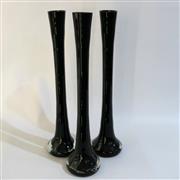 Black stem vase