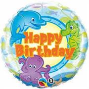 Happy Birthday Balloon- Under the sea