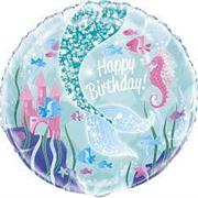 Happy Birthday Balloon- Mermaid
