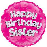 Happy Birthday Balloon- Sister 