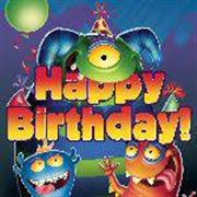 Happy Birthday Balloon- Aliens