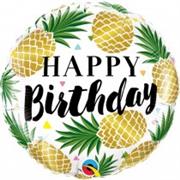 Happy Birthday Balloon- Pineapples