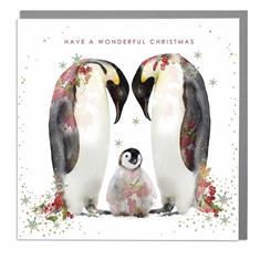Card- Christmas Penguin Family
