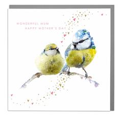 Card- Mother&#39;s Day- Blue tits