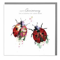 Card- Anniversary- Love Bugs