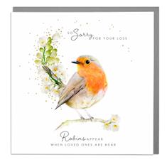 Card- Sympathy- Robin