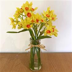  Mini daffodil bottle- silk