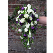 Purple Lisianthus Shower Bouquet