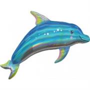 Dolphin Balloon- Holographic  