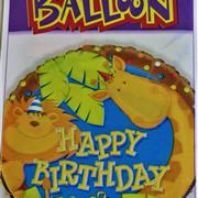 Happy Birthday Balloon- Giraffe