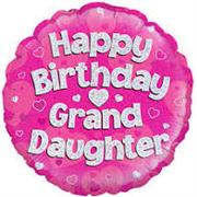 Happy Birthday Grand Daughter Balloon