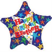 Happy Birthday Brother Balloon- Stars