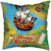 Happy Birthday Balloon- Pirate Ship