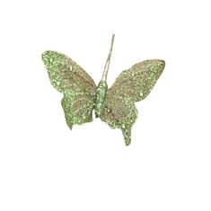 Glitter Green Butterfly 