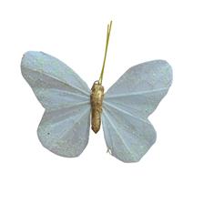 Cream Glittery Butterfly