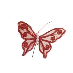 Red Butterfly with beads