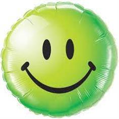 Smile Face Green Balloon