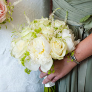 Poeny and Rose Bridesmaids posy