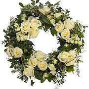 Clustered rose wreath