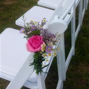 Rose pew end