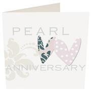 Card- Anniversary- Pearl