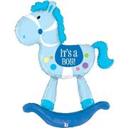 Rocking horse balloon- Baby boy 