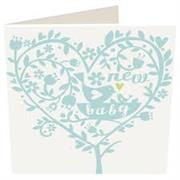 Card- Baby boy- Heart Tree