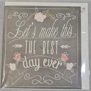 Card- Wedding- Let&#39;s make this the best day