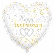 Happy Anniversary Balloon- Hearts
