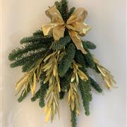 Swag of pine and gold