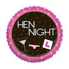 Hen Night Balloon- learner plate