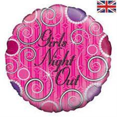 Girls Night Out Balloon- swirls