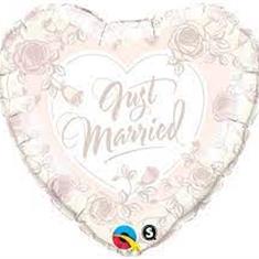 Just Married Balloon