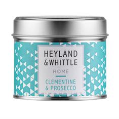 Heyland &amp; Whittle Candle in Tin - Clementine Prosecco