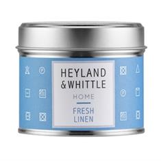 Heyland &amp; Whittle Candle in Tin - Fresh Linen