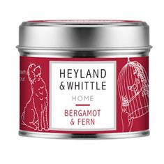 Heyland &amp; Whittle Candle in Tin - Bergamot &amp; Fern