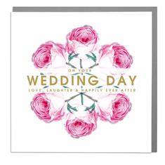 Card- Wedding day- Botanic