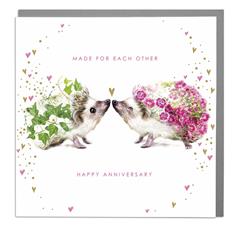 Card- Anniversary- Hedgehogs