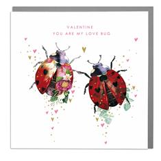 Card- Valentines Ladybirds