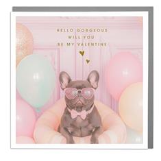Card- Valentine's Frenchie- Hello Gorgeous