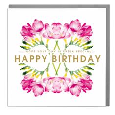 Card- Birthday- Freesia