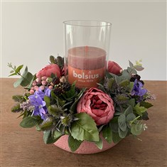 Blush Garden Candle Arrangement