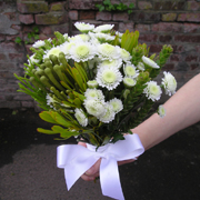 Stallion and foliage bridesmaids posy