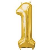 Number Balloons- Gold